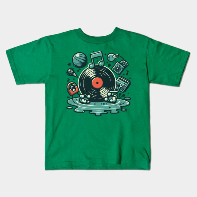 Vinyl Lover Kids T-Shirt by Trendsdk